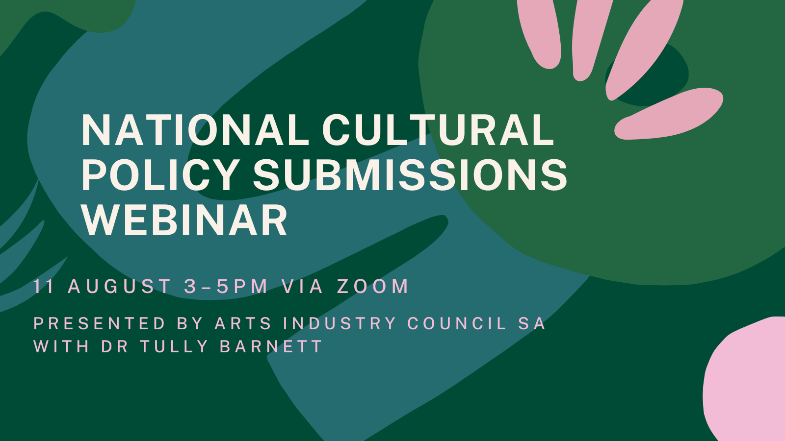 National Cultural Policy submissions webinar - AICSA